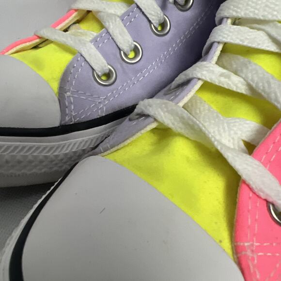 Converse Chuck Taylor All Star High Womens Size 9 Pink Athletic Shoes Sneakers - Picture 3 of 11